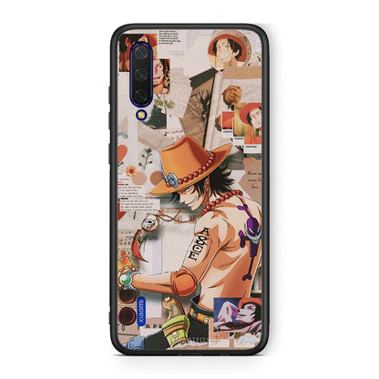 Xiaomi Mi 9 Lite Anime Collage θήκη από τη Smartfits με σχέδιο στο πίσω μέρος και μαύρο περίβλημα | Smartphone case with colorful back and black bezels by Smartfits