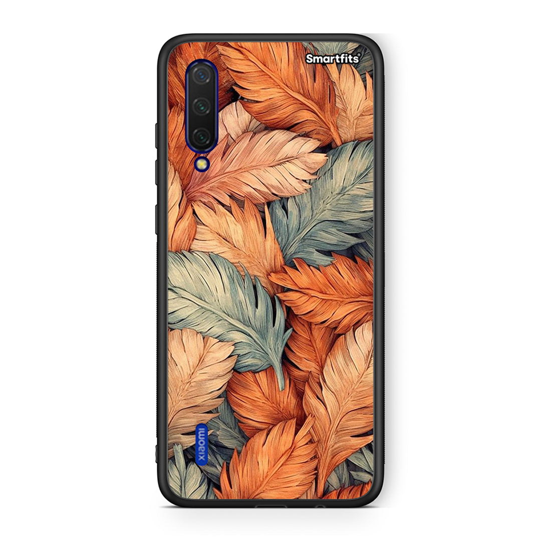 Xiaomi Mi 9 Lite Autumn Leaves Θήκη από τη Smartfits με σχέδιο στο πίσω μέρος και μαύρο περίβλημα | Smartphone case with colorful back and black bezels by Smartfits