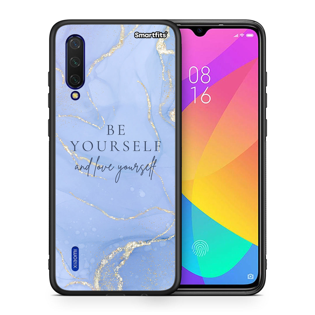 Θήκη Xiaomi Mi 9 Lite Be Yourself από τη Smartfits με σχέδιο στο πίσω μέρος και μαύρο περίβλημα | Xiaomi Mi 9 Lite Be Yourself case with colorful back and black bezels