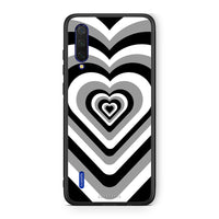 Thumbnail for Xiaomi Mi 9 Lite Black Hearts θήκη από τη Smartfits με σχέδιο στο πίσω μέρος και μαύρο περίβλημα | Smartphone case with colorful back and black bezels by Smartfits