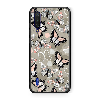 135 - Xiaomi Mi 9 Lite  Butterflies Boho case, cover, bumper