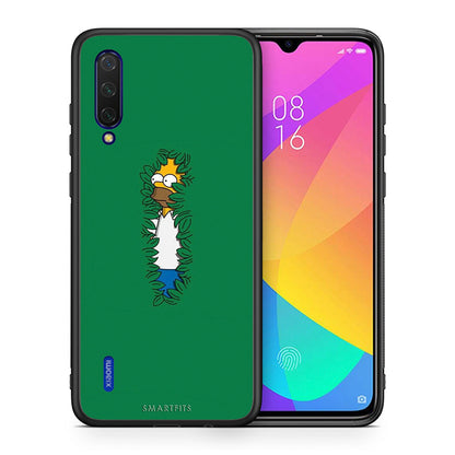 Θήκη Αγίου Βαλεντίνου Xiaomi Mi 9 Lite Bush Man από τη Smartfits με σχέδιο στο πίσω μέρος και μαύρο περίβλημα | Xiaomi Mi 9 Lite Bush Man case with colorful back and black bezels
