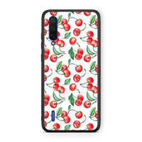 Thumbnail for Xiaomi Mi 9 Lite Cherry Summer θήκη από τη Smartfits με σχέδιο στο πίσω μέρος και μαύρο περίβλημα | Smartphone case with colorful back and black bezels by Smartfits