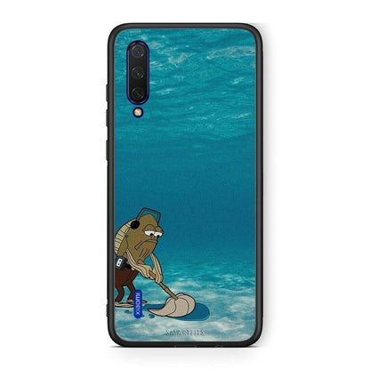 Xiaomi Mi 9 Lite Clean The Ocean Θήκη από τη Smartfits με σχέδιο στο πίσω μέρος και μαύρο περίβλημα | Smartphone case with colorful back and black bezels by Smartfits