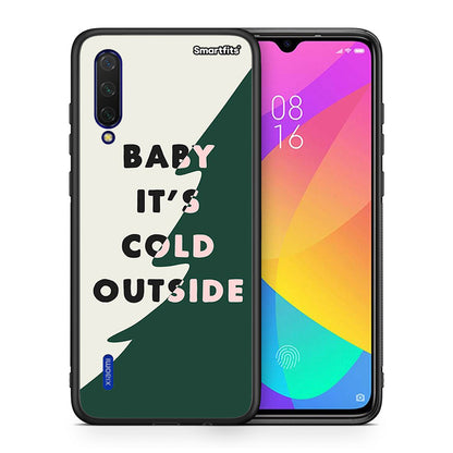 Θήκη Xiaomi Mi 9 Lite Cold Outside από τη Smartfits με σχέδιο στο πίσω μέρος και μαύρο περίβλημα | Xiaomi Mi 9 Lite Cold Outside case with colorful back and black bezels