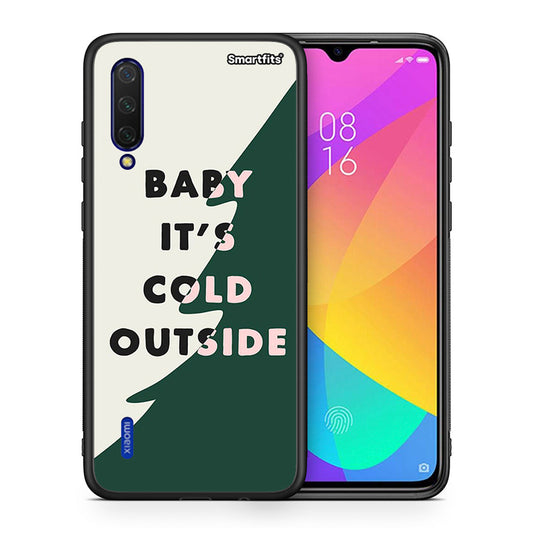 Θήκη Xiaomi Mi 9 Lite Cold Outside από τη Smartfits με σχέδιο στο πίσω μέρος και μαύρο περίβλημα | Xiaomi Mi 9 Lite Cold Outside case with colorful back and black bezels