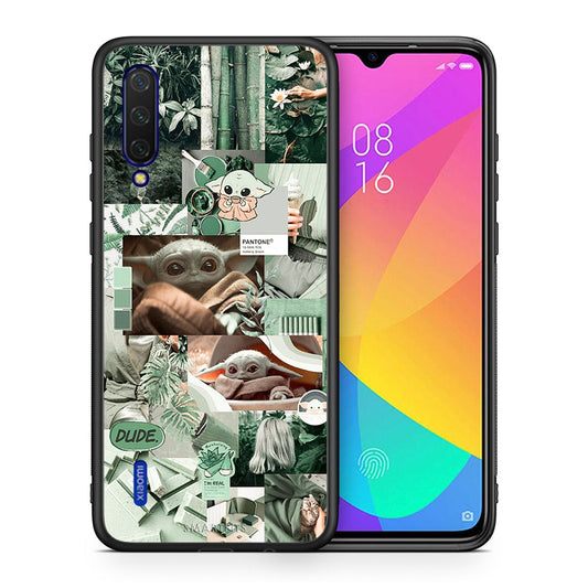 Θήκη Αγίου Βαλεντίνου Xiaomi Mi 9 Lite Collage Dude από τη Smartfits με σχέδιο στο πίσω μέρος και μαύρο περίβλημα | Xiaomi Mi 9 Lite Collage Dude case with colorful back and black bezels
