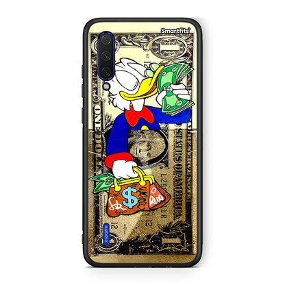 Xiaomi Mi 9 Lite Duck Money Θήκη από τη Smartfits με σχέδιο στο πίσω μέρος και μαύρο περίβλημα | Smartphone case with colorful back and black bezels by Smartfits
