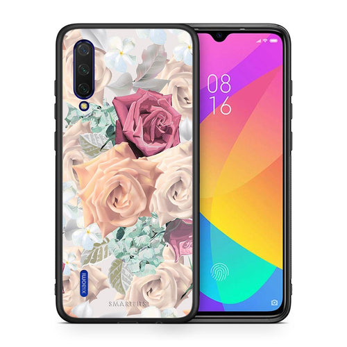Θήκη Xiaomi Mi 9 Lite Bouquet Floral από τη Smartfits με σχέδιο στο πίσω μέρος και μαύρο περίβλημα | Xiaomi Mi 9 Lite Bouquet Floral case with colorful back and black bezels