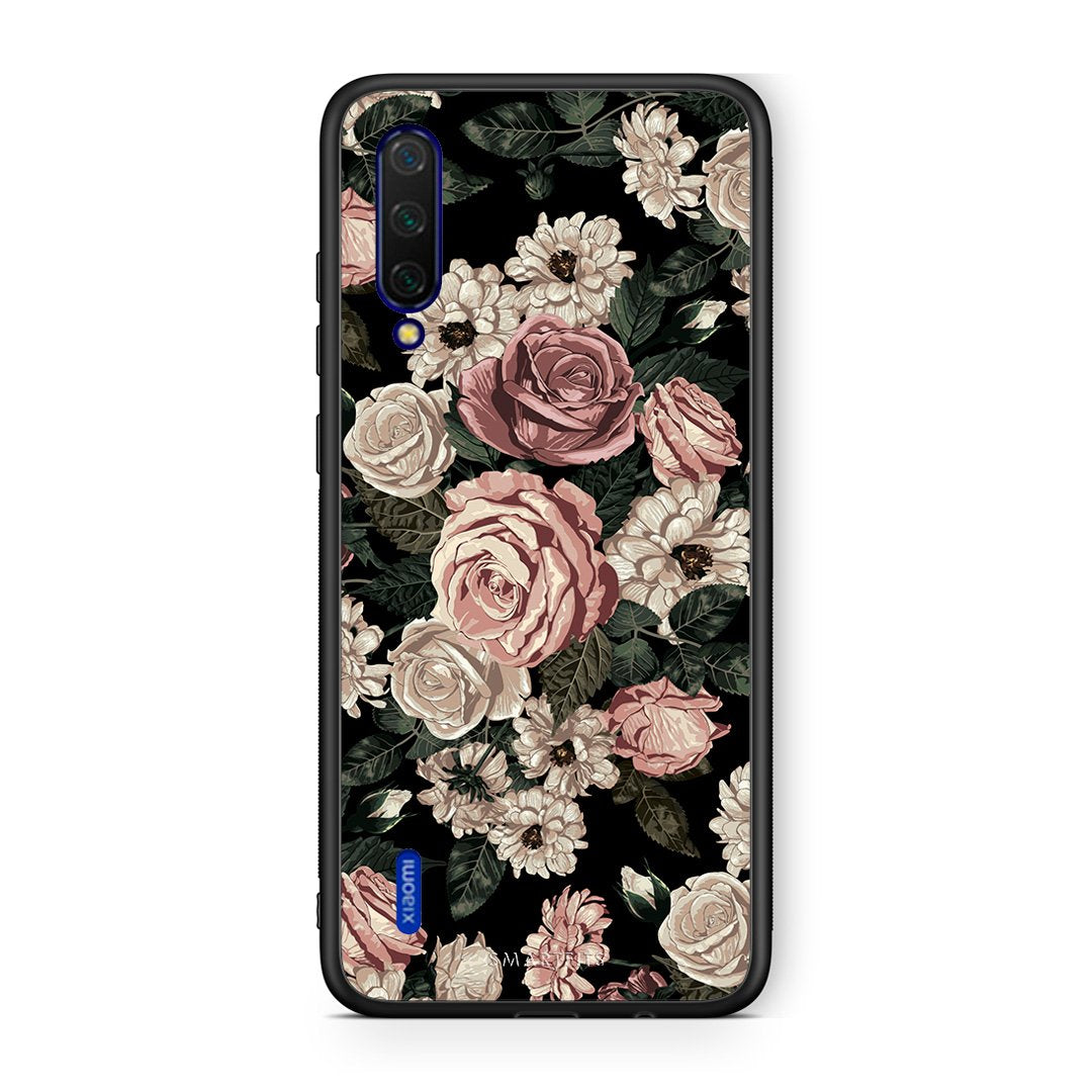 4 - Xiaomi Mi 9 Lite Wild Roses Flower case, cover, bumper