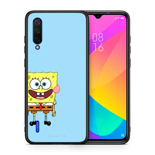 Θήκη Xiaomi Mi 9 Lite Friends Bob από τη Smartfits με σχέδιο στο πίσω μέρος και μαύρο περίβλημα | Xiaomi Mi 9 Lite Friends Bob case with colorful back and black bezels