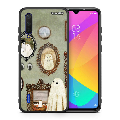 Θήκη Xiaomi Mi 9 Lite Halloween Ghost Season από τη Smartfits με σχέδιο στο πίσω μέρος και μαύρο περίβλημα | Xiaomi Mi 9 Lite Halloween Ghost Season case with colorful back and black bezels
