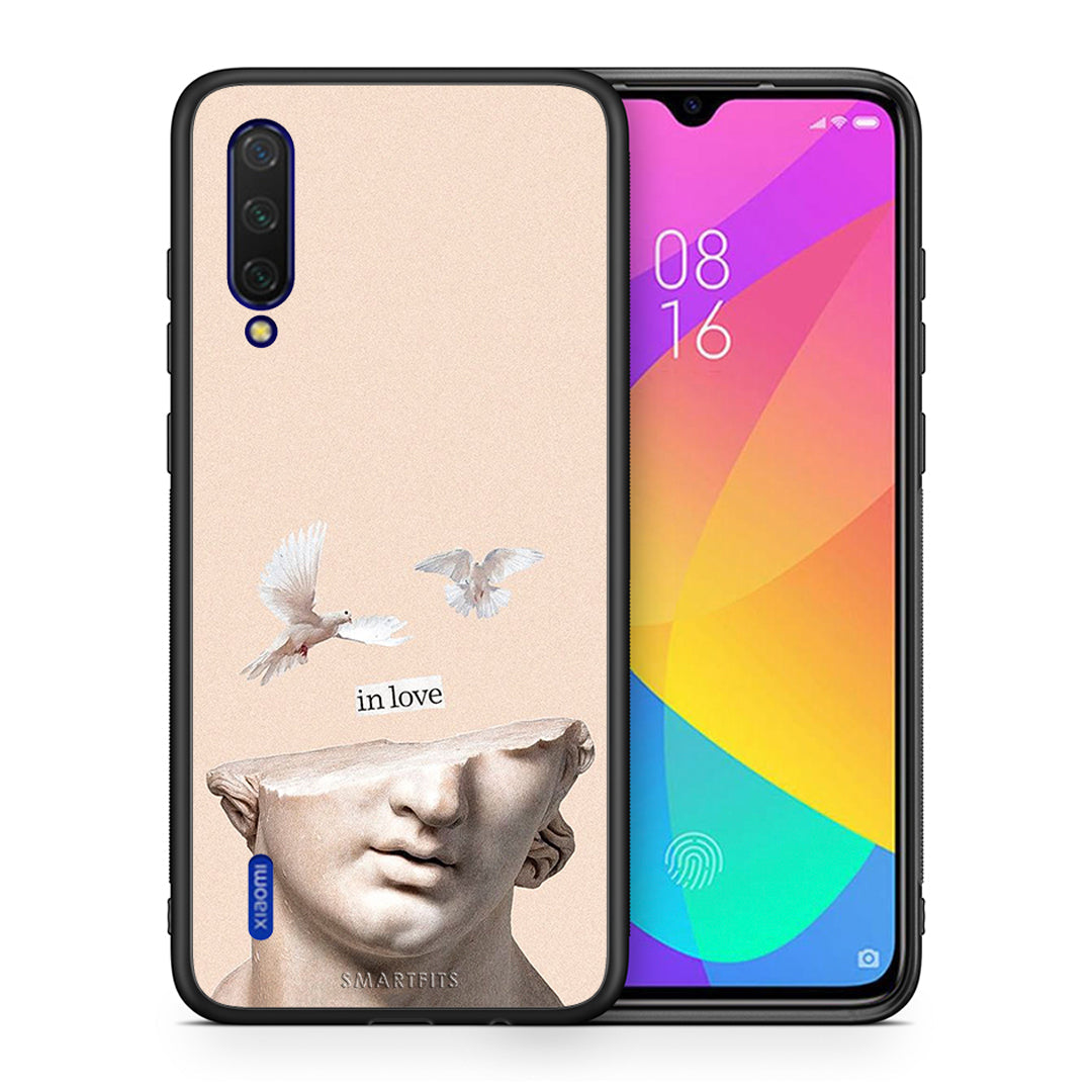 Θήκη Xiaomi Mi 9 Lite In Love από τη Smartfits με σχέδιο στο πίσω μέρος και μαύρο περίβλημα | Xiaomi Mi 9 Lite In Love case with colorful back and black bezels