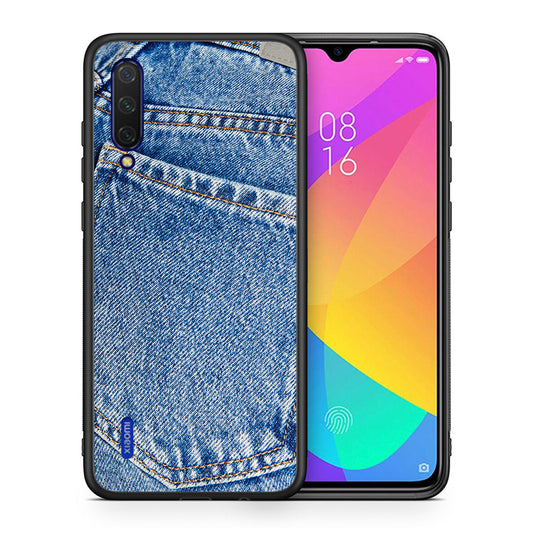 Θήκη Xiaomi Mi 9 Lite Jeans Pocket από τη Smartfits με σχέδιο στο πίσω μέρος και μαύρο περίβλημα | Xiaomi Mi 9 Lite Jeans Pocket case with colorful back and black bezels