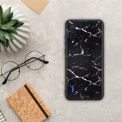 Marble Black Rosegold - Xiaomi Mi 9 Lite θήκη