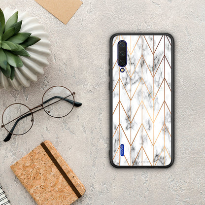 Marble Gold Geometric - Xiaomi Mi 9 Lite θήκη