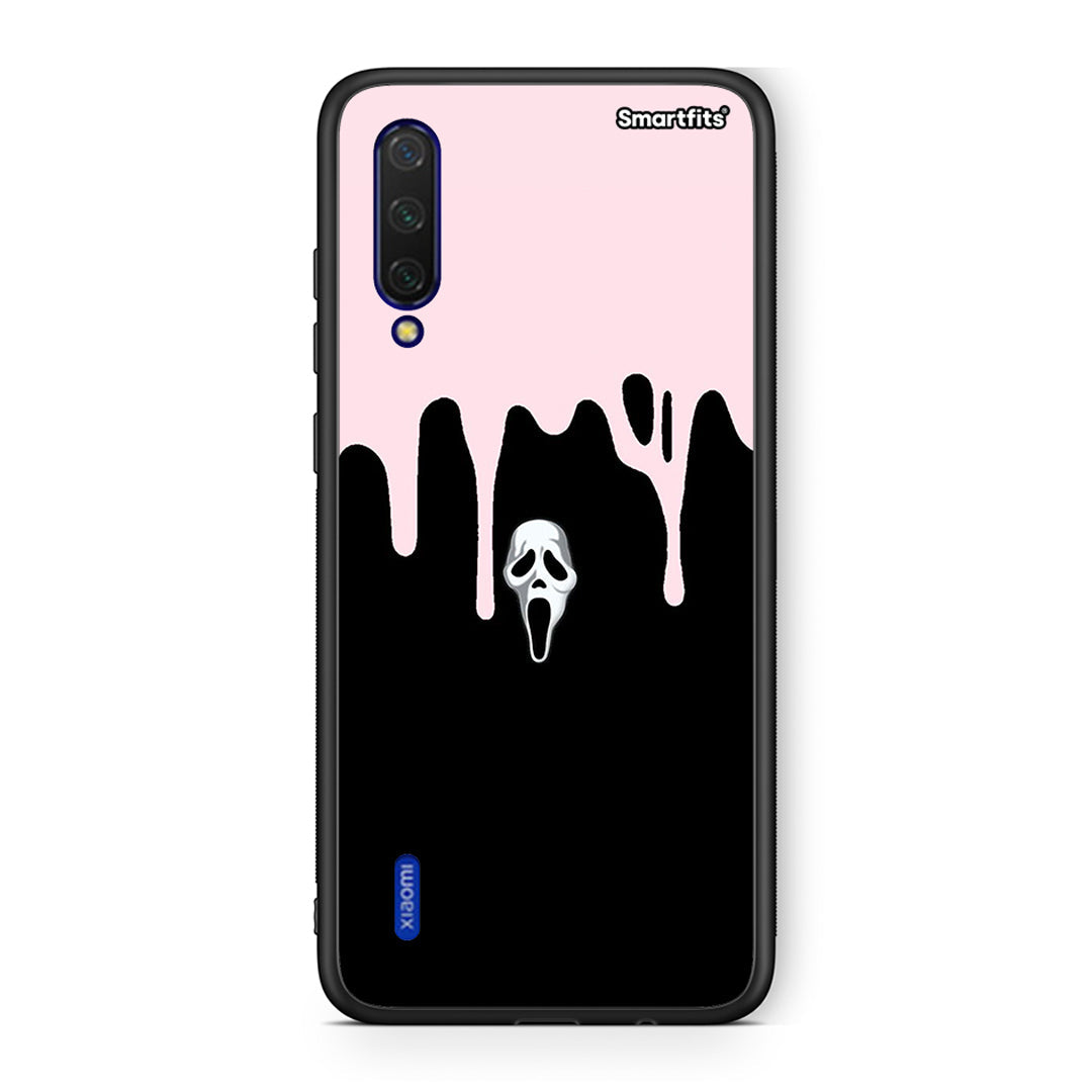 Xiaomi Mi 9 Lite Melting Halloween Mask Θήκη από τη Smartfits με σχέδιο στο πίσω μέρος και μαύρο περίβλημα | Smartphone case with colorful back and black bezels by Smartfits