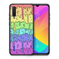 Thumbnail for Θήκη Xiaomi Mi 9 Lite Melting Rainbow από τη Smartfits με σχέδιο στο πίσω μέρος και μαύρο περίβλημα | Xiaomi Mi 9 Lite Melting Rainbow case with colorful back and black bezels