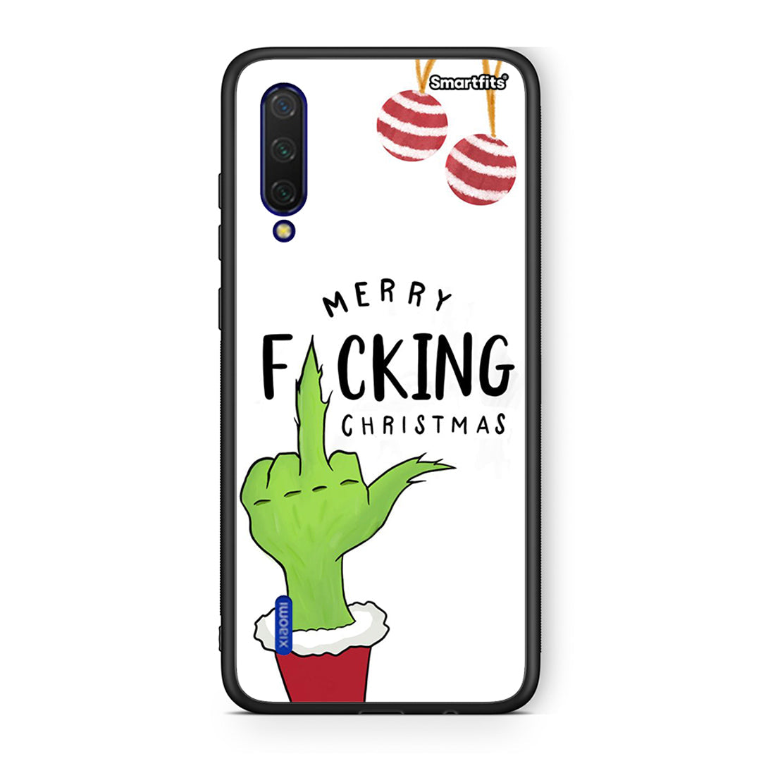 Xiaomi Mi 9 Lite Merry F Xmas θήκη από τη Smartfits με σχέδιο στο πίσω μέρος και μαύρο περίβλημα | Smartphone case with colorful back and black bezels by Smartfits