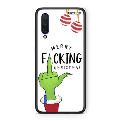 Xiaomi Mi 9 Lite Merry F Xmas θήκη από τη Smartfits με σχέδιο στο πίσω μέρος και μαύρο περίβλημα | Smartphone case with colorful back and black bezels by Smartfits
