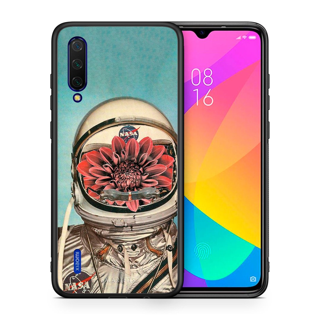 Θήκη Xiaomi Mi 9 Lite Nasa Bloom από τη Smartfits με σχέδιο στο πίσω μέρος και μαύρο περίβλημα | Xiaomi Mi 9 Lite Nasa Bloom case with colorful back and black bezels