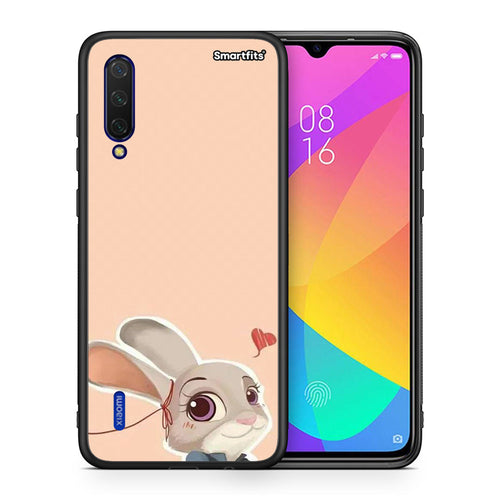 Θήκη Xiaomi Mi 9 Lite Nick Wilde And Judy Hopps Love 2 από τη Smartfits με σχέδιο στο πίσω μέρος και μαύρο περίβλημα | Xiaomi Mi 9 Lite Nick Wilde And Judy Hopps Love 2 case with colorful back and black bezels