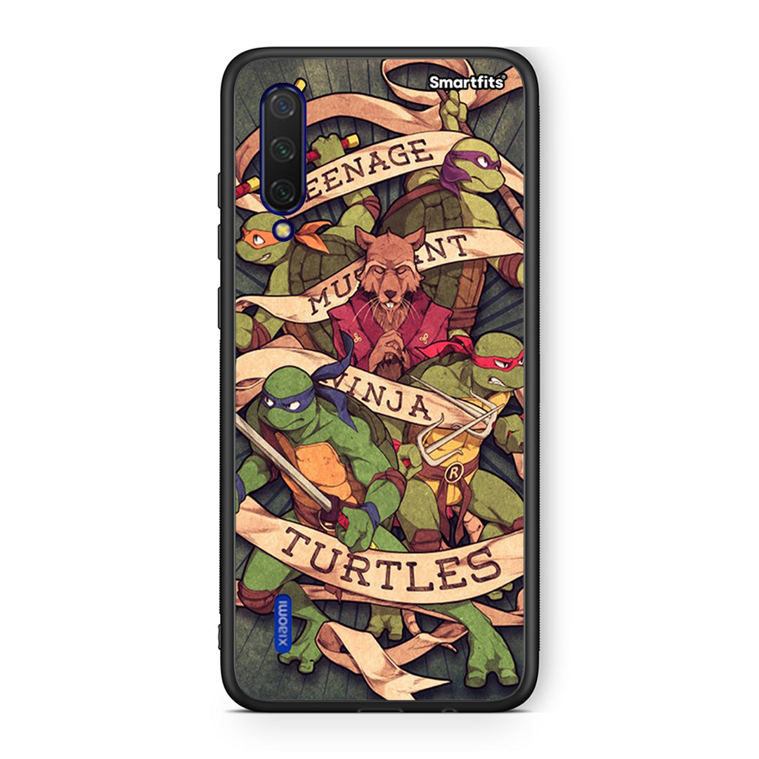 Xiaomi Mi 9 Lite Ninja Turtles θήκη από τη Smartfits με σχέδιο στο πίσω μέρος και μαύρο περίβλημα | Smartphone case with colorful back and black bezels by Smartfits