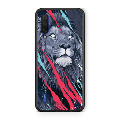 4 - Xiaomi Mi 9 Lite Lion Designer PopArt case, cover, bumper