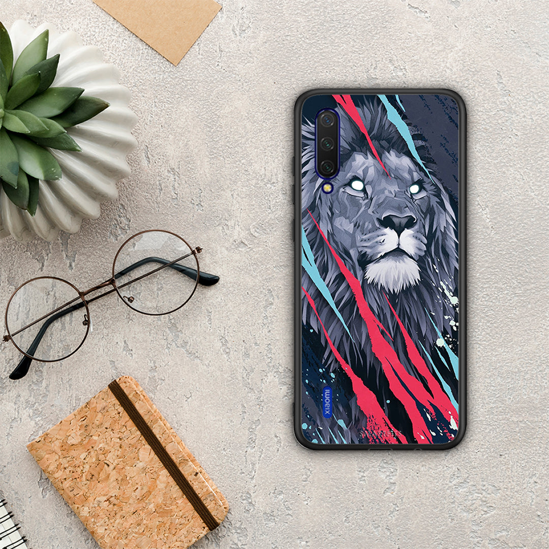 PopArt Lion Designer - Xiaomi Mi 9 Lite θήκη