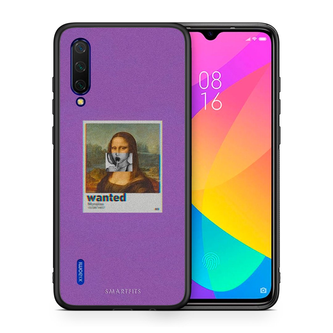Θήκη Xiaomi Mi 9 Lite Monalisa Popart από τη Smartfits με σχέδιο στο πίσω μέρος και μαύρο περίβλημα | Xiaomi Mi 9 Lite Monalisa Popart case with colorful back and black bezels