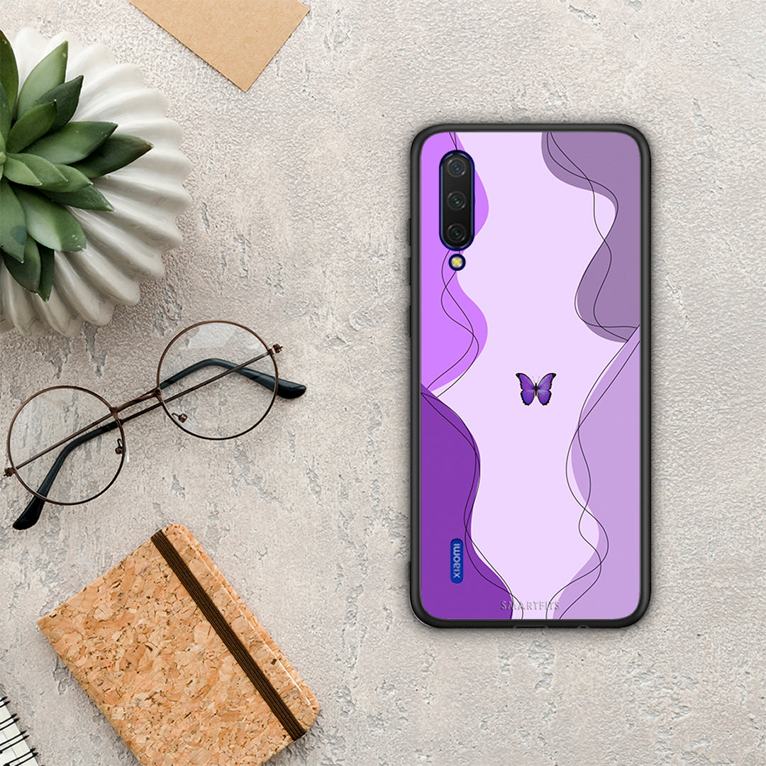 Purple Mariposa - Xiaomi Mi 9 Lite θήκη