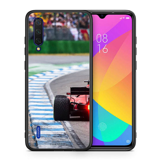 Θήκη Xiaomi Mi 9 Lite Racing Vibes από τη Smartfits με σχέδιο στο πίσω μέρος και μαύρο περίβλημα | Xiaomi Mi 9 Lite Racing Vibes case with colorful back and black bezels