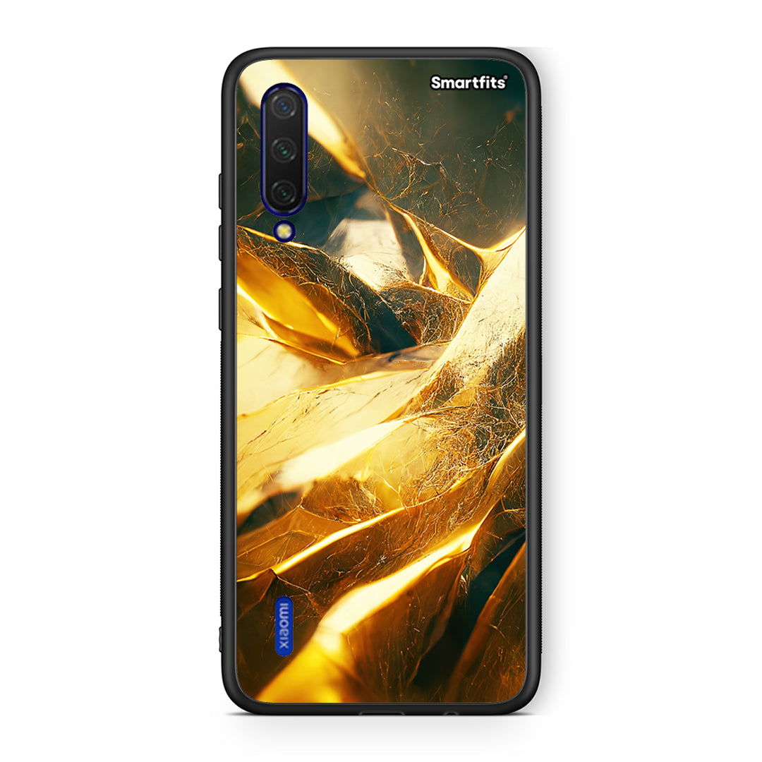 Xiaomi Mi 9 Lite Real Gold θήκη από τη Smartfits με σχέδιο στο πίσω μέρος και μαύρο περίβλημα | Smartphone case with colorful back and black bezels by Smartfits