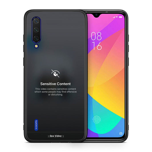 Θήκη Xiaomi Mi 9 Lite Sensitive Content από τη Smartfits με σχέδιο στο πίσω μέρος και μαύρο περίβλημα | Xiaomi Mi 9 Lite Sensitive Content case with colorful back and black bezels