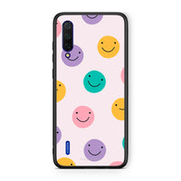 Thumbnail for Xiaomi Mi 9 Lite Smiley Faces θήκη από τη Smartfits με σχέδιο στο πίσω μέρος και μαύρο περίβλημα | Smartphone case with colorful back and black bezels by Smartfits