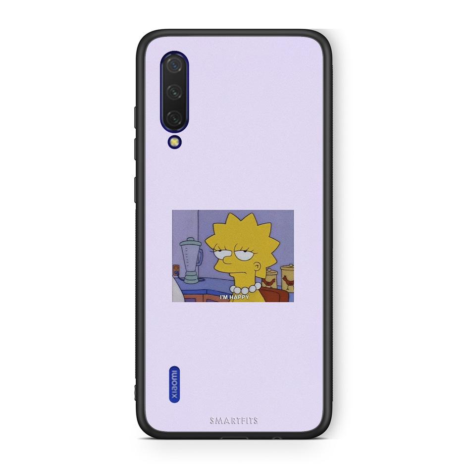 Xiaomi Mi 9 Lite So Happy θήκη από τη Smartfits με σχέδιο στο πίσω μέρος και μαύρο περίβλημα | Smartphone case with colorful back and black bezels by Smartfits