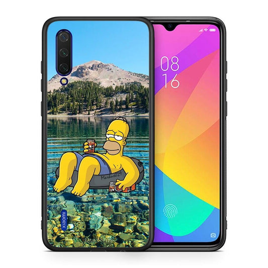 Θήκη Xiaomi Mi 9 Lite Summer Happiness από τη Smartfits με σχέδιο στο πίσω μέρος και μαύρο περίβλημα | Xiaomi Mi 9 Lite Summer Happiness case with colorful back and black bezels