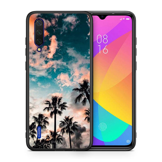Θήκη Xiaomi Mi 9 Lite Sky Summer από τη Smartfits με σχέδιο στο πίσω μέρος και μαύρο περίβλημα | Xiaomi Mi 9 Lite Sky Summer case with colorful back and black bezels