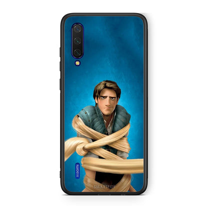 Xiaomi Mi 9 Lite Tangled 1 Θήκη Αγίου Βαλεντίνου από τη Smartfits με σχέδιο στο πίσω μέρος και μαύρο περίβλημα | Smartphone case with colorful back and black bezels by Smartfits