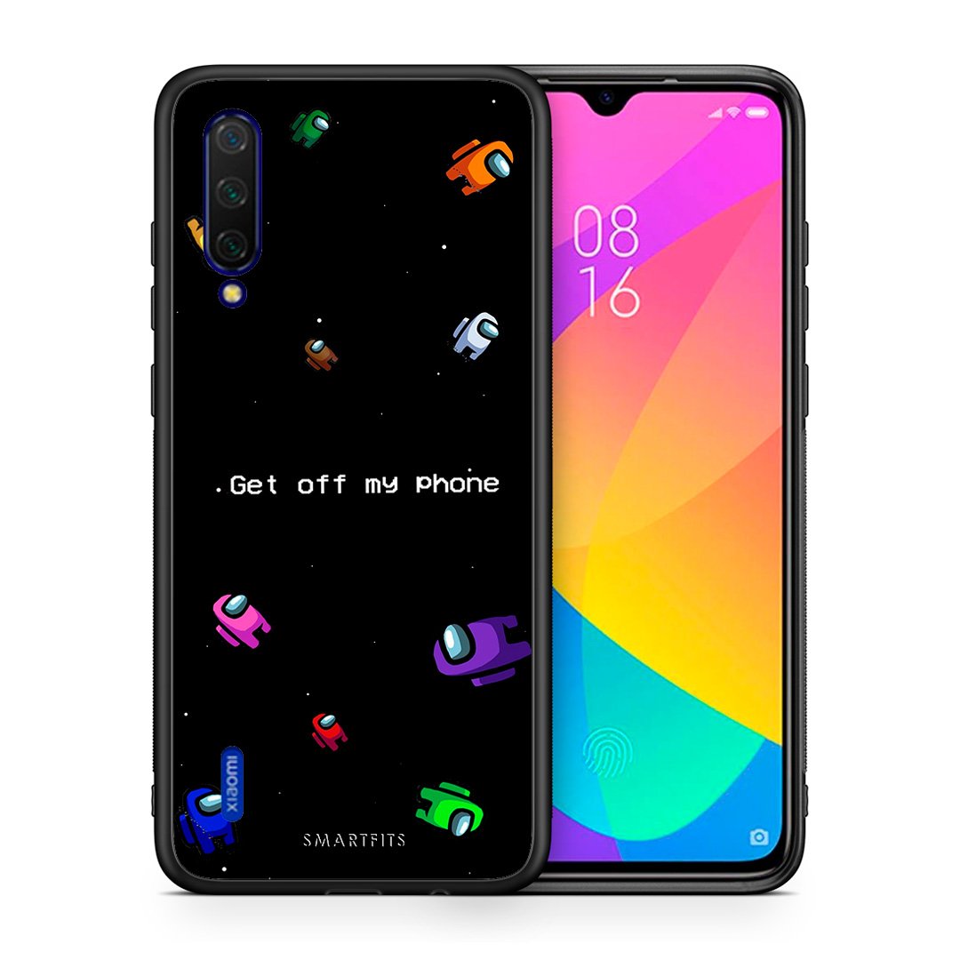 Θήκη Xiaomi Mi 9 Lite AFK Text από τη Smartfits με σχέδιο στο πίσω μέρος και μαύρο περίβλημα | Xiaomi Mi 9 Lite AFK Text case with colorful back and black bezels