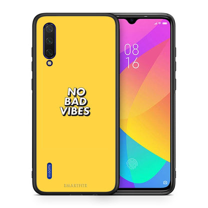 Θήκη Xiaomi Mi 9 Lite Vibes Text από τη Smartfits με σχέδιο στο πίσω μέρος και μαύρο περίβλημα | Xiaomi Mi 9 Lite Vibes Text case with colorful back and black bezels