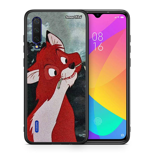 Θήκη Xiaomi Mi 9 Lite Tod And Vixey Love 1 από τη Smartfits με σχέδιο στο πίσω μέρος και μαύρο περίβλημα | Xiaomi Mi 9 Lite Tod And Vixey Love 1 case with colorful back and black bezels