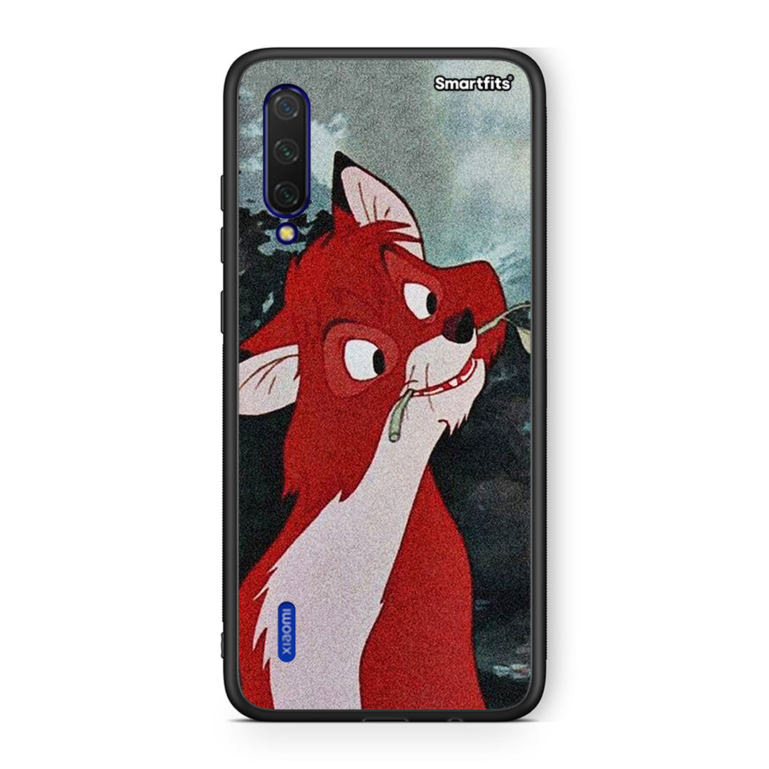 Xiaomi Mi 9 Lite Tod And Vixey Love 1 θήκη από τη Smartfits με σχέδιο στο πίσω μέρος και μαύρο περίβλημα | Smartphone case with colorful back and black bezels by Smartfits