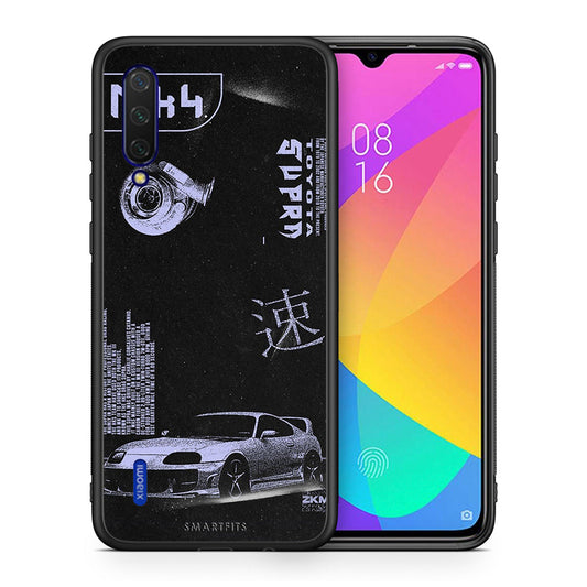 Θήκη Αγίου Βαλεντίνου Xiaomi Mi 9 Lite Tokyo Drift από τη Smartfits με σχέδιο στο πίσω μέρος και μαύρο περίβλημα | Xiaomi Mi 9 Lite Tokyo Drift case with colorful back and black bezels