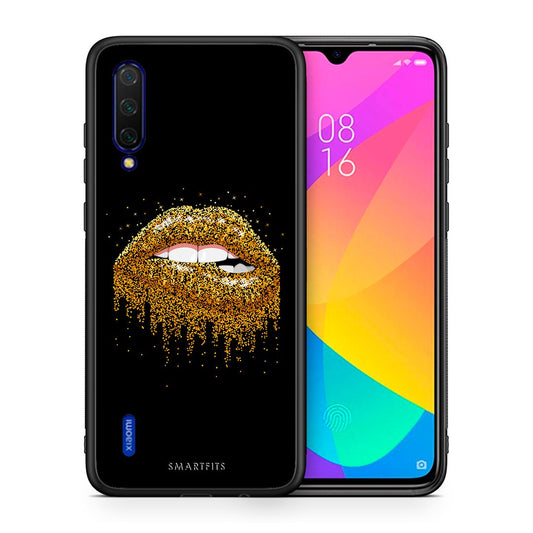 Θήκη Xiaomi Mi 9 Lite Golden Valentine από τη Smartfits με σχέδιο στο πίσω μέρος και μαύρο περίβλημα | Xiaomi Mi 9 Lite Golden Valentine case with colorful back and black bezels