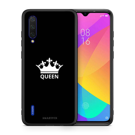 Θήκη Xiaomi Mi 9 Lite Queen Valentine από τη Smartfits με σχέδιο στο πίσω μέρος και μαύρο περίβλημα | Xiaomi Mi 9 Lite Queen Valentine case with colorful back and black bezels