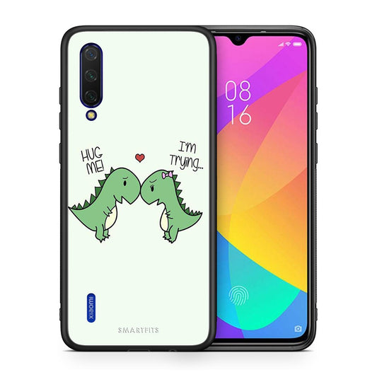 Θήκη Xiaomi Mi 9 Lite Rex Valentine από τη Smartfits με σχέδιο στο πίσω μέρος και μαύρο περίβλημα | Xiaomi Mi 9 Lite Rex Valentine case with colorful back and black bezels