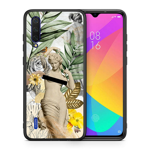Θήκη Xiaomi Mi 9 Lite Woman Statue από τη Smartfits με σχέδιο στο πίσω μέρος και μαύρο περίβλημα | Xiaomi Mi 9 Lite Woman Statue case with colorful back and black bezels
