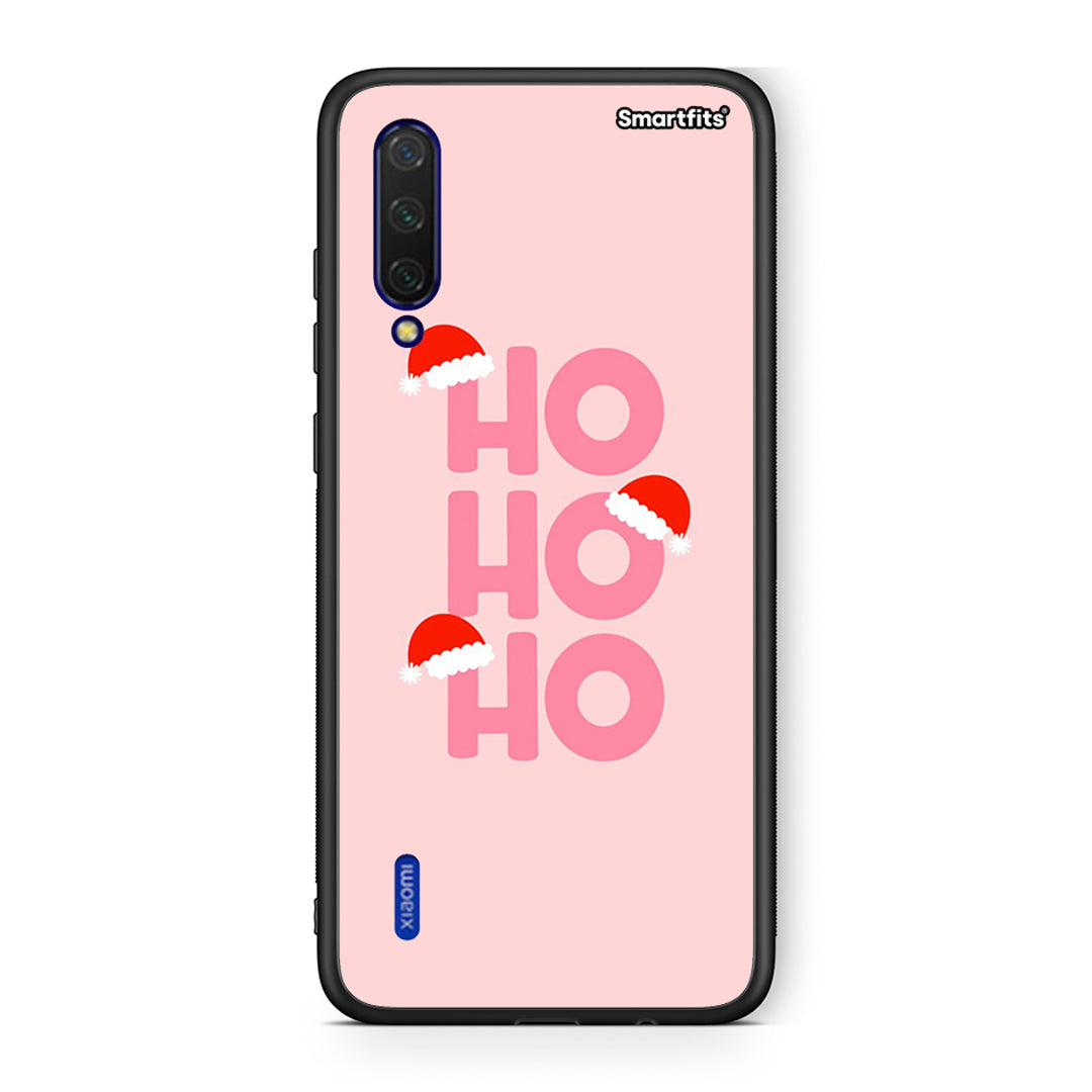 Xiaomi Mi 9 Lite Xmas Ho Ho Ho θήκη από τη Smartfits με σχέδιο στο πίσω μέρος και μαύρο περίβλημα | Smartphone case with colorful back and black bezels by Smartfits