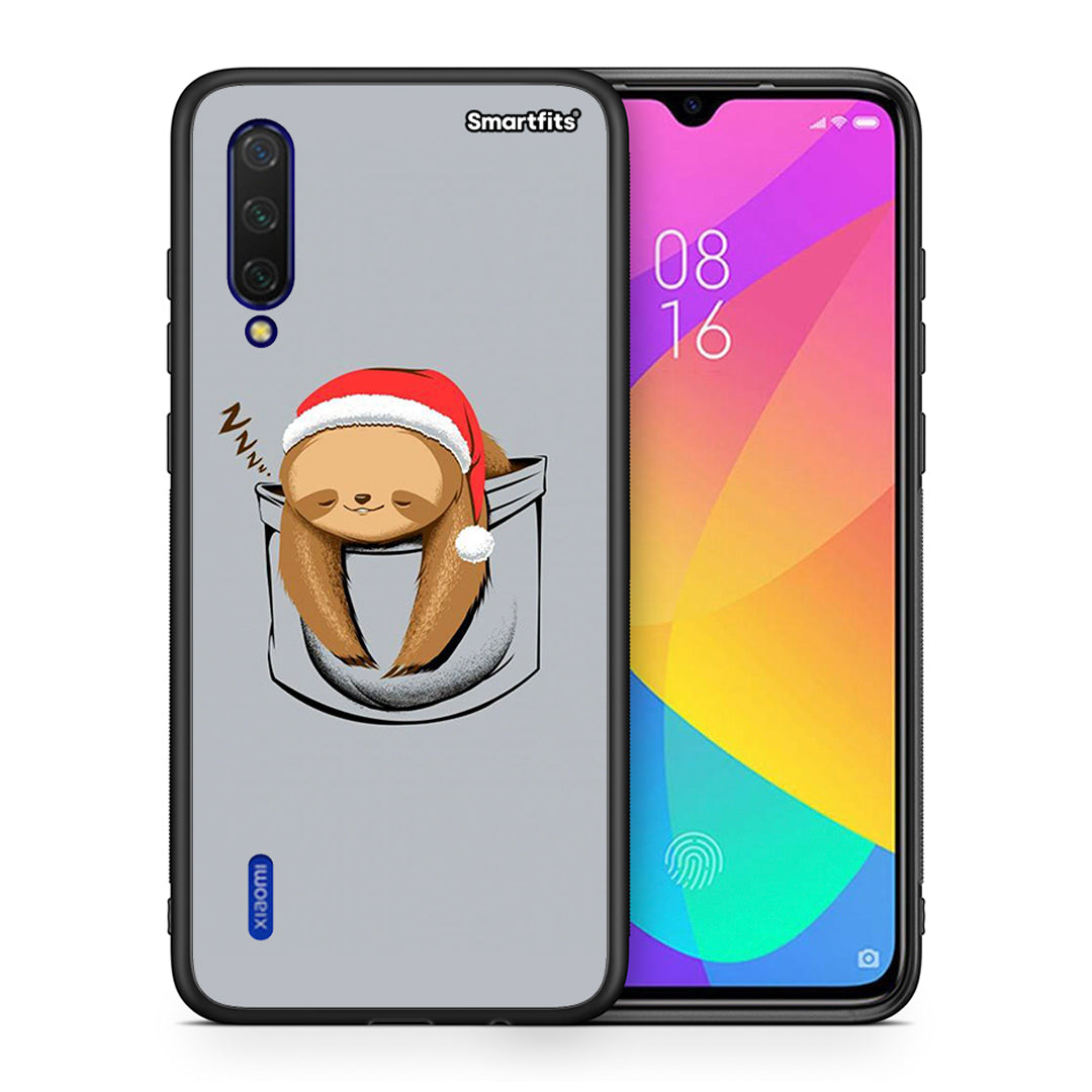 Θήκη Xiaomi Mi 9 Lite Xmas Zzzz από τη Smartfits με σχέδιο στο πίσω μέρος και μαύρο περίβλημα | Xiaomi Mi 9 Lite Xmas Zzzz case with colorful back and black bezels